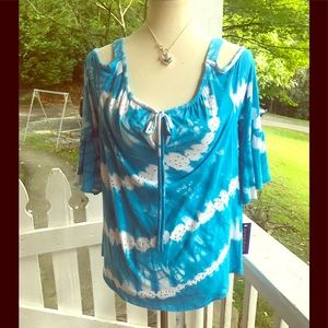 Peter Nygard Cold Shoulder Top Missy XS FREE SHIP